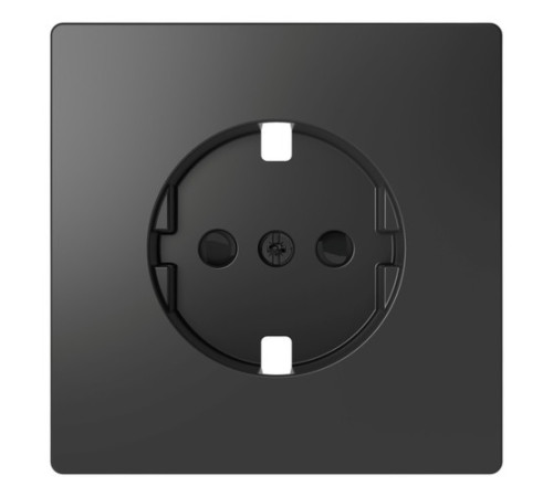 Накладка на розетку Schneider Electric MERTEN D-LIFE, с заземлением, со шторками, антрацит
