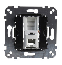 Механизм розетки 6 контактов 1xRJ12 Schneider Electric коллекции Merten