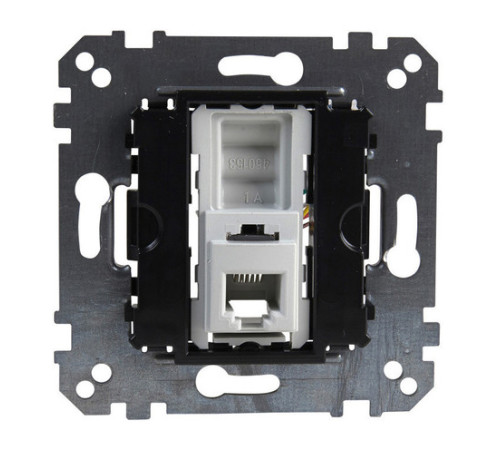 Механизм розетки 6 контактов 1xRJ12 Schneider Electric коллекции Merten