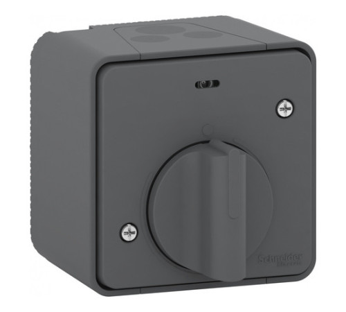 MUREVA S, ВЫКЛЮЧАТЕЛЬ с таймером (реле времени), открыт. устан., АНТРАЦИТ, IP55