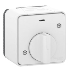 MUREVA S, ВЫКЛЮЧАТЕЛЬ с таймером (реле времени), открытой установки, БЕЛЫЙ, IP55