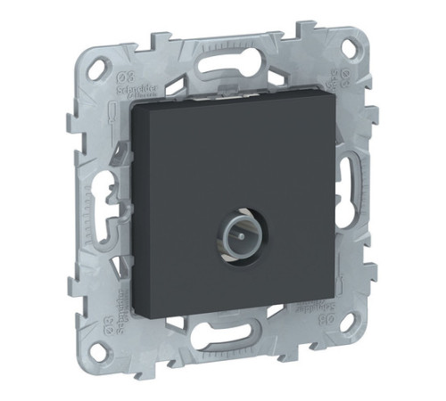 Розетка TV Schneider Electric UNICA NEW, одиночная, антрацит