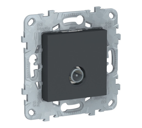 Розетка TV Schneider Electric UNICA NEW, оконечная, антрацит