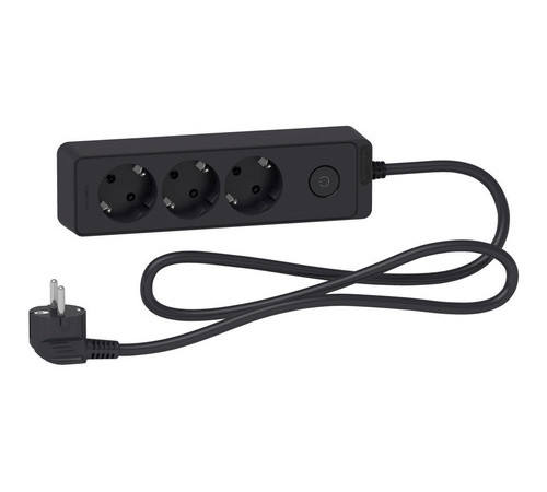 Удлинитель Schneider Electric UNICA EXTEND 3-местный, с выключателем, 1.5м, с заземлением, ST9431B