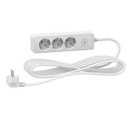 Удлинитель Schneider Electric UNICA EXTEND 3-местный, с выключателем, 5м, с заземлением, ST9435W