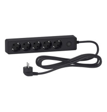 Удлинитель Schneider Electric UNICA EXTEND 5-местный, с выключателем, 3м, с заземлением, ST9453B