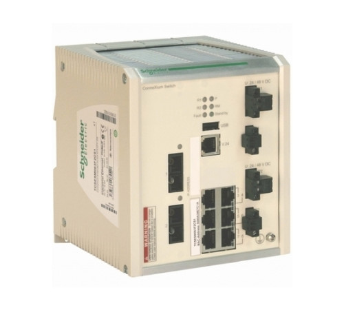 Коммутатор ConneXium 6TX/2FXSM (6 RJ45,1 медь, 2 опт одномод,10/100 Mbit, покр)
