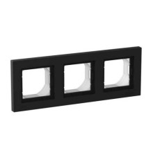 Рамка 3 поста IP44 Systeme Electric ATLASDESIGN AQUA, карбон
