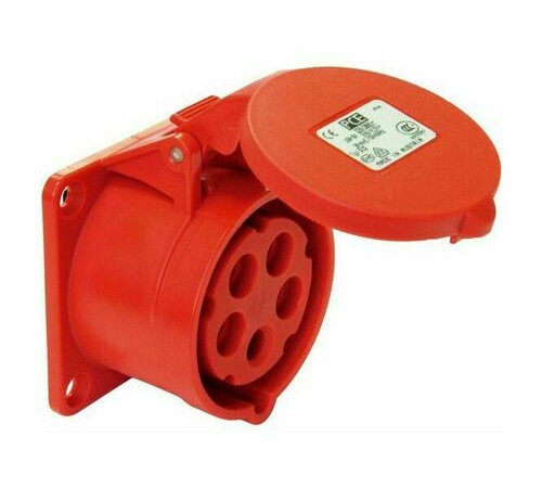 Розетка стационарная 115 3Р+РЕ+N 16А 380В IP44 РС-102 D