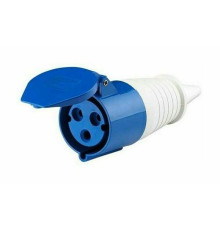 Розетка переносная 213 2Р+РЕ 16А 220В IP44 РП-102 DEKraft