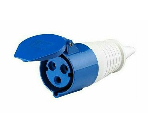 Розетка переносная 213 2Р+РЕ 16А 220В IP44 РП-102 DEKraft