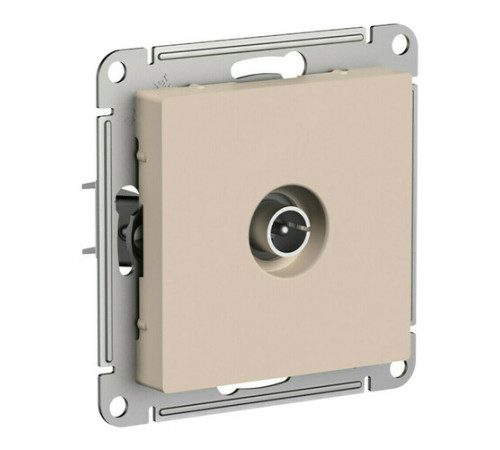 Розетка TV Systeme Electric ATLASDESIGN, оконечная, скрытый монтаж, песочный, ATN001291