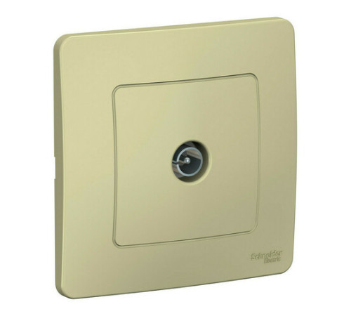 Розетка TV Systeme Electric BLANCA, оконечная, скрытый монтаж, бежевый, BLNTS000017