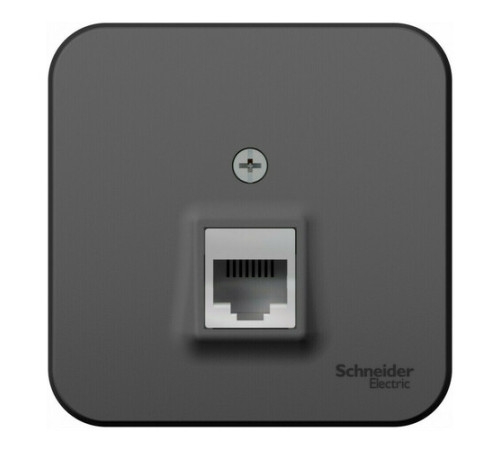 Розетка компьютерная RJ45 Systeme Electric BLANCA, открытый монтаж, антрацит, BLNIA045006