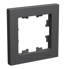 Рамка 1 пост Systeme Electric ATLASDESIGN, базальт, ATN001401