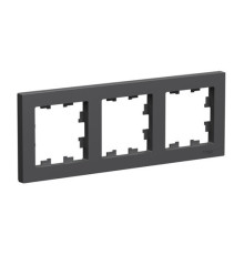 Рамка 3 поста Systeme Electric ATLASDESIGN, базальт, ATN001403