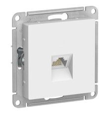 Розетка компьютерная RJ45 Systeme Electric ATLASDESIGN, скрытый монтаж, лотос, ATN001383