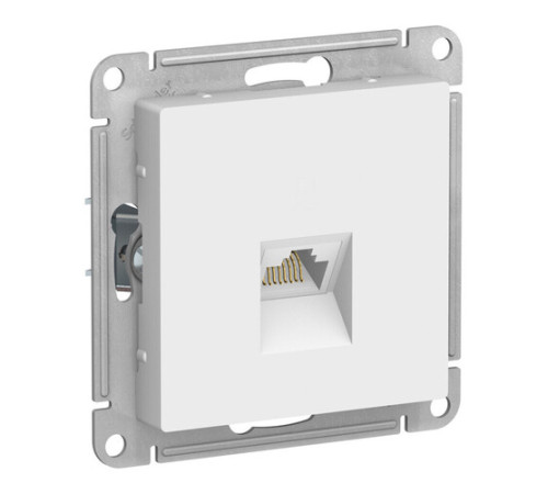 Розетка компьютерная RJ45 Systeme Electric ATLASDESIGN, скрытый монтаж, лотос, ATN001383