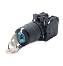 Переключатель SB5 в сборе модульный 22мм 3позиции с фиксацией ключ центр 2НО