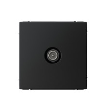 Розетка TV Systeme Electric ARTGALLERY проходная, скрытый монтаж, карбон, GAL001092