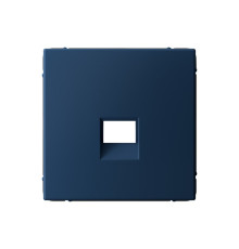 Накладка на розетку информационную Systeme Electric ARTGALLERY, скрытый монтаж, аквамарин