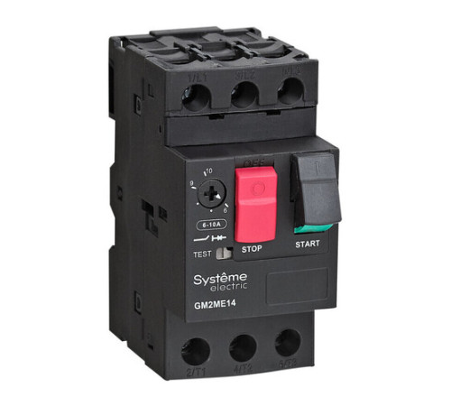 Systeme Electric Автоматический выключатель.защ.дв. GM2ME 0.16-0.25A комб расцепитель кноп.упр.