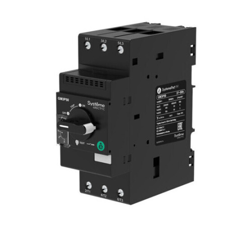 Systeme Electric Авт.выкл.защ.дв. GM3P 48-65A комб.расцепитель пов.рук. винт.заж.