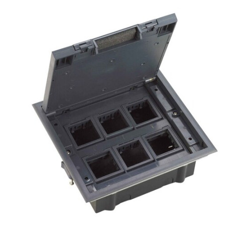 Systeme Elecrtic MultiDesk Люк на 12 модулей IP40 для фальшпола с монтажной коробкой, тип MDK10