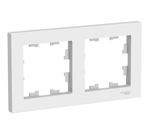 Рамка 2 поста Systeme Electric ATLASDESIGN, белый