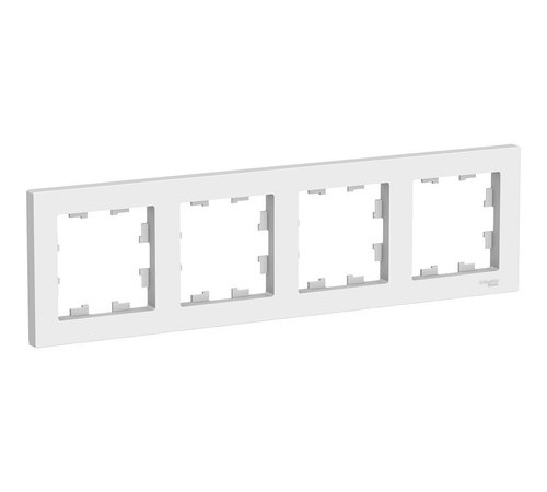Рамка 4 поста Systeme Electric ATLASDESIGN, белый