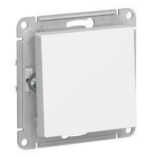 Выключатель 1-клавишный Systeme Electric ATLASDESIGN, скрытый монтаж, белый