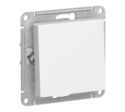Выключатель 1-клавишный Systeme Electric ATLASDESIGN, скрытый монтаж, белый