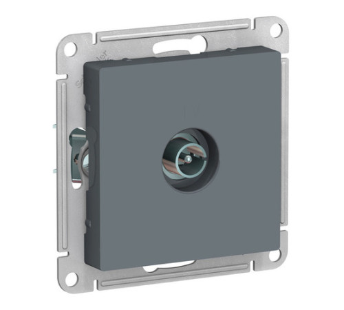 Розетка TV Systeme Electric ATLASDESIGN, одиночная, грифель