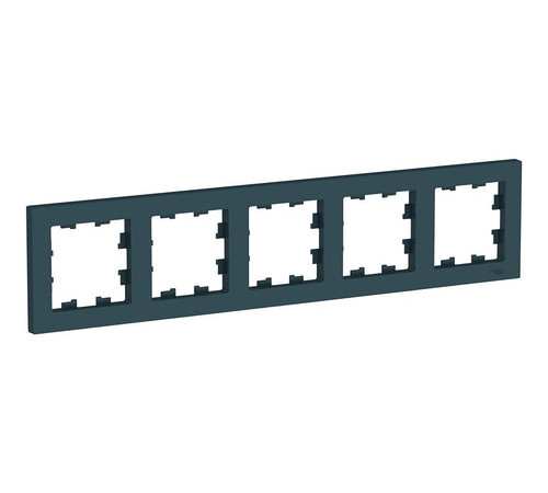 Рамка 5 постов Systeme Electric ATLASDESIGN, изумруд