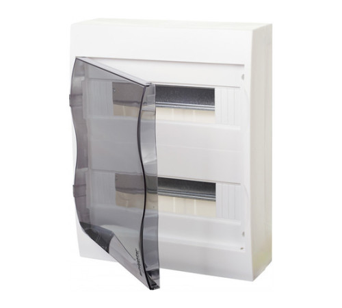 Распределительный шкаф Schneider Electric Easy9, 24 мод., IP40, навесной, пластик, прозрачная дверь, с клеммами