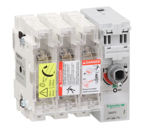 Рубильник с предохранителем Schneider Electric TeSys GS 50А 3P, 14X51