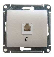 Розетка 1xRJ11 Systeme Electric GLOSSA, перламутр