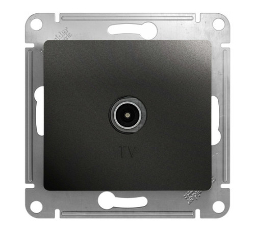 Розетка TV Systeme Electric GLOSSA, оконечная, антрацит