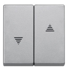 Клавиша для жалюзийного выключателя Schneider Electric MERTEN SYSTEM M, алюминий