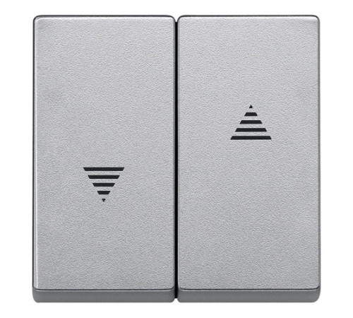 Клавиша для жалюзийного выключателя Schneider Electric MERTEN SYSTEM M, алюминий