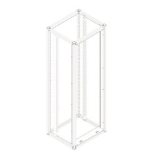 Шкаф напольный Schneider Electric Spacial SFP, 700x2000x800мм, IP55, сталь, NSYSFP20780