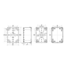 Корпус Schneider Electric THALASSA, 121x164x87мм, IP66, пластик