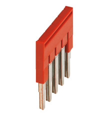 ПЕРЕМЫЧКА ДЛЯ КЛЕММНИКОВ СЕЧЕНИЕМ ПРОВОДА 2,5ММ2, 5 ПОЛЮСНАЯ