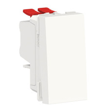 Переключатель 1-клавишный Schneider Electric UNICA MODULAR, скрытый монтаж, белый