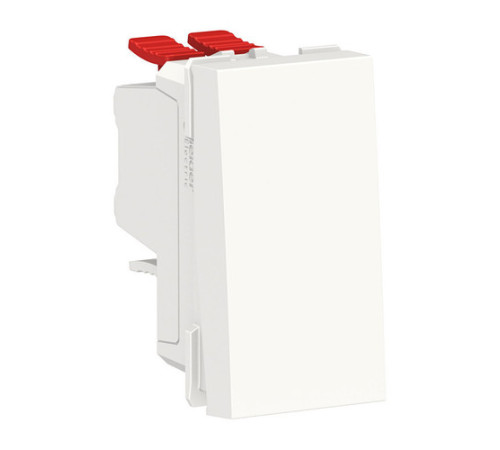 Переключатель 1-клавишный Schneider Electric UNICA MODULAR, скрытый монтаж, белый
