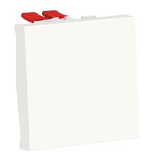 Переключатель 1-клавишный Schneider Electric UNICA MODULAR, скрытый монтаж, белый