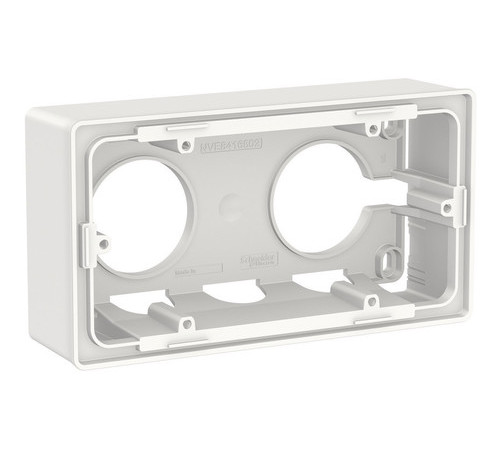 Коробка UNICA NEW для открытой установки 2-постовая белый