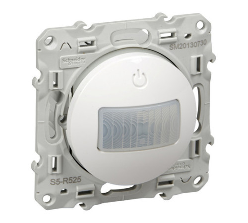 Датчик движения трехпроводный Schneider Electric ODACE, до 2300 Вт, белый