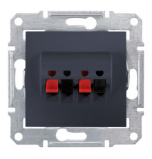 Аудио-розетка Schneider Electric SEDNA, графит