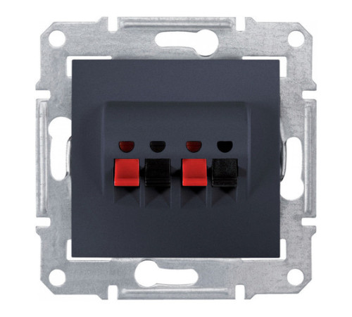 Аудио-розетка Schneider Electric SEDNA, графит